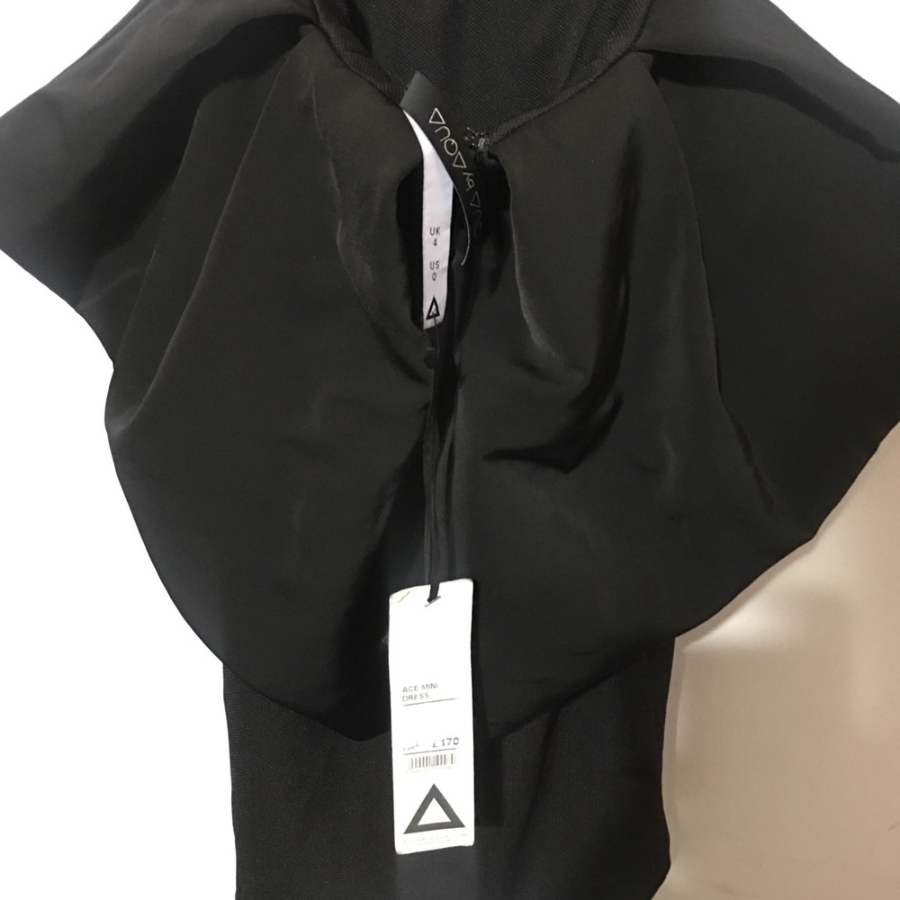 Aqua by Aqua Ace Black Peplum Mini Dress Size 0 - Picture 6 of 8